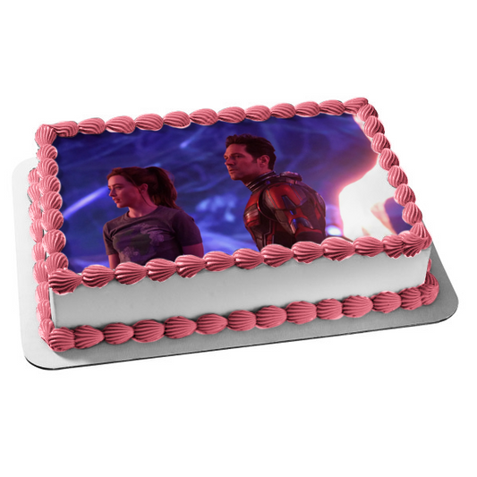 Ant-Man and the Wasp: Quantumania Scott Lang and Cassandra Lang Edible Cake Topper Image ABPID57426