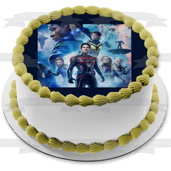 Ant-Man and the Wasp: Quantumania Scott Lang Kang the Conquerer and Hank Pym Edible Cake Topper Image ABPID57430