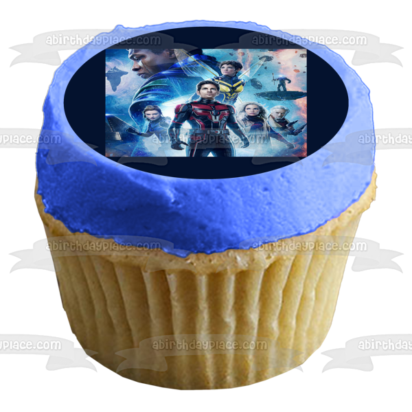 Ant-Man and the Wasp: Quantumania Scott Lang Kang the Conquerer and Hank Pym Edible Cake Topper Image ABPID57430