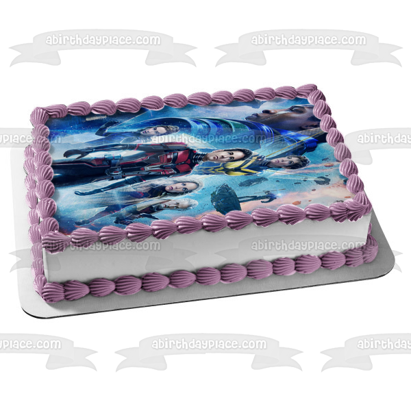 Ant-Man and the Wasp: Quantumania Scott Lang Kang the Conquerer and Hank Pym Edible Cake Topper Image ABPID57430