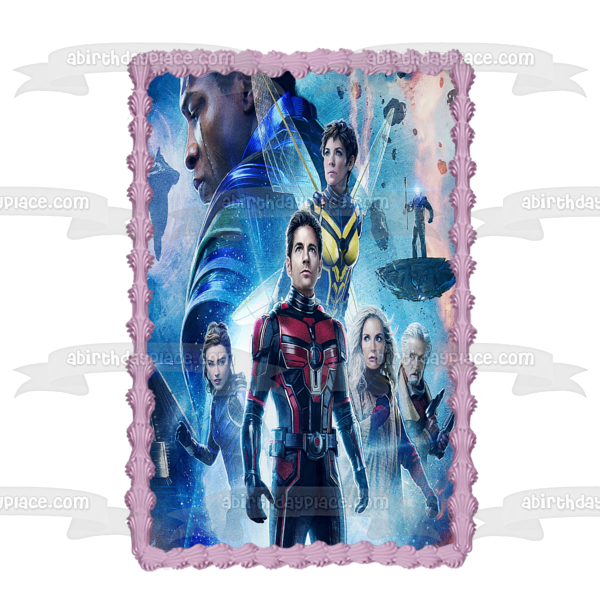 Ant-Man and the Wasp: Quantumania Scott Lang Kang the Conquerer and Hank Pym Edible Cake Topper Image ABPID57430