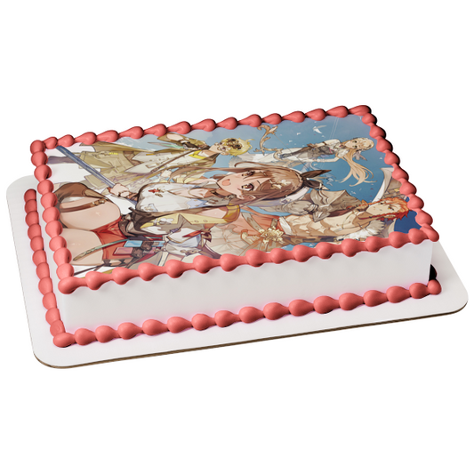 Atelier Ryza 2: Lost Legends & The Secret Fairy Klaudia Valentz and Lent Marslink Edible Cake Topper Image ABPID57373