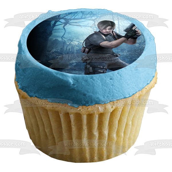 Resident Evil 4 Leon S. Kennedy Edible Cake Topper Image ABPID57402