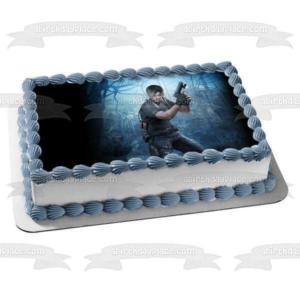 Resident Evil 4 Leon S. Kennedy Edible Cake Topper Image ABPID57402