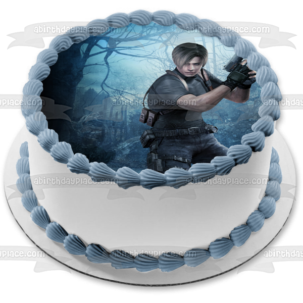 Resident Evil 4 Leon S. Kennedy Edible Cake Topper Image ABPID57402