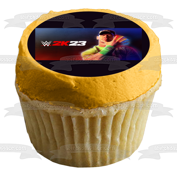 WWE 2k23 John Cena Edible Cake Topper Image ABPID57403