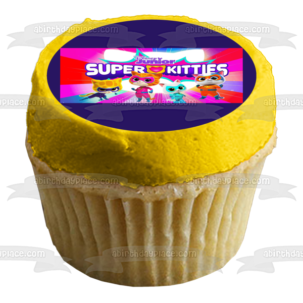 Super Kitties Ginny Sparks Buddy y Bitsy adorno comestible para tarta imagen ABPID56924 