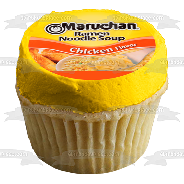 Maruchan Ramen Noodles Label Customizeable Edible Cake Topper Image ABPID57476