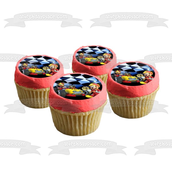 Mickey Roadster Racers Edible Cake Topper Image ABPID57477