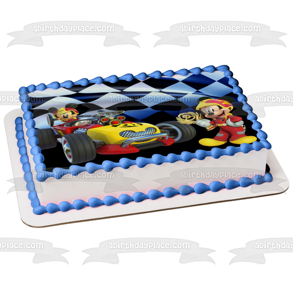 Mickey Roadster Racers Edible Cake Topper Image ABPID57477