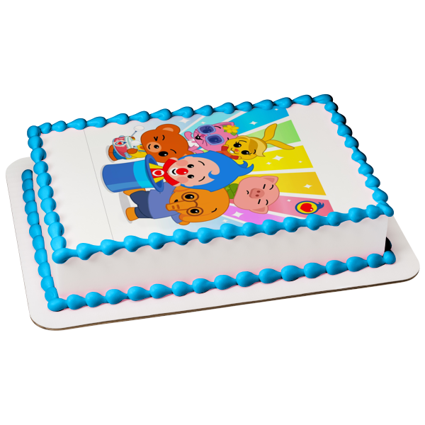 Plim Plim Mei Li Acuarella Nesho and Hoggie Edible Cake Topper Image ABPID57486