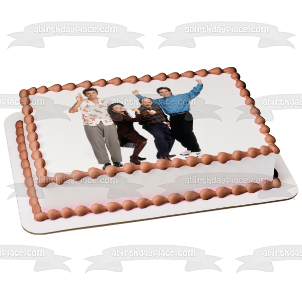 Seinfeld Kramer Elaine George y Jerry Imagen comestible para decoración de tarta ABPID57488 