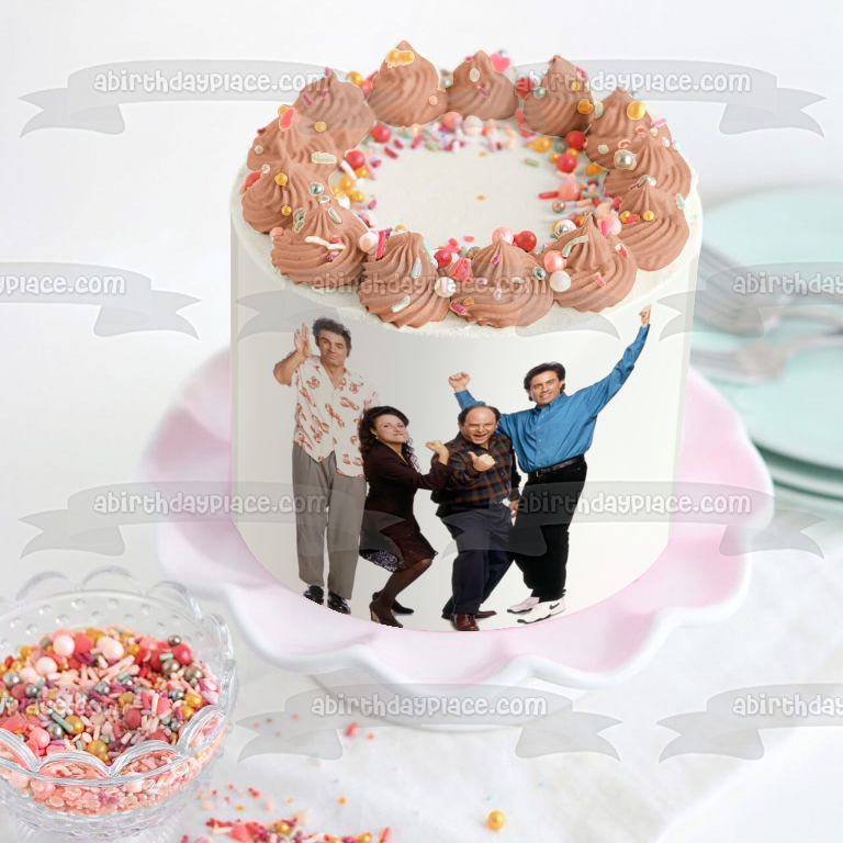 Seinfeld Kramer Elaine George y Jerry Imagen comestible para decoración de tarta ABPID57488 