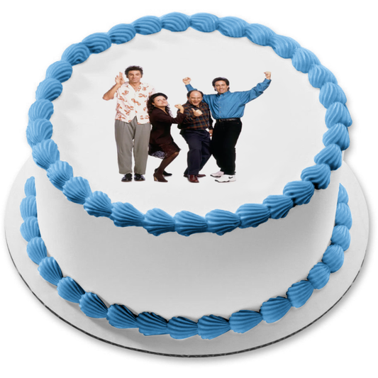 Seinfeld Kramer Elaine George y Jerry Imagen comestible para decoración de tarta ABPID57488 