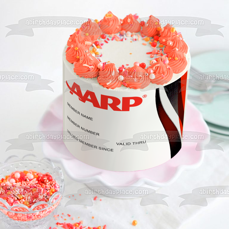 Gettin Up There Aarp Card Imagen comestible para decoración de tarta ABPID57503 