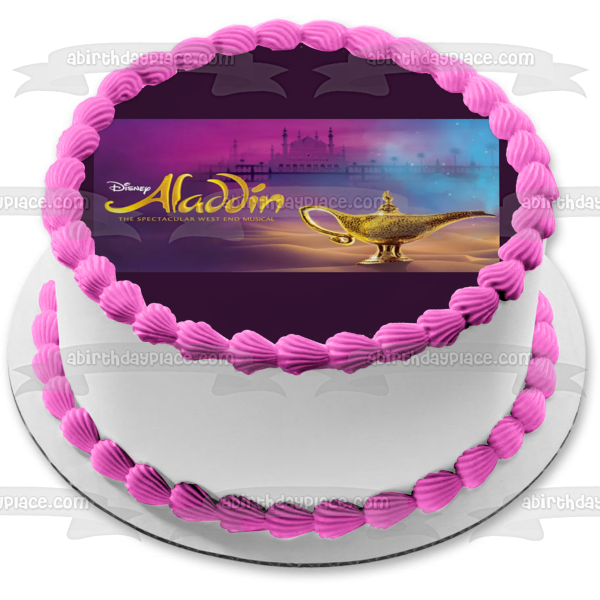 Aladdin 2, el espectacular musical del West End, la lámpara del genio, decoración comestible para tarta, imagen ABPID57526 