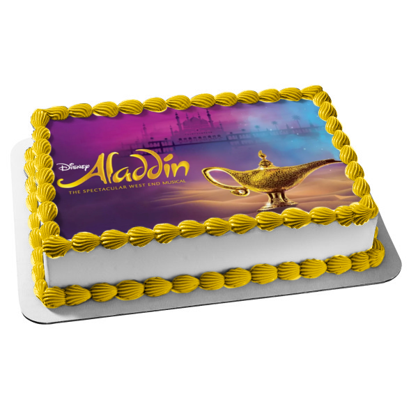 Aladdin 2, el espectacular musical del West End, la lámpara del genio, decoración comestible para tarta, imagen ABPID57526 