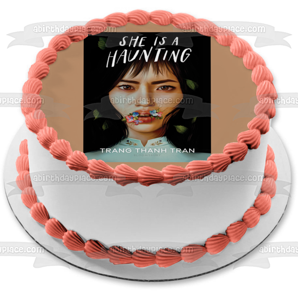 She Is a Haunting Book Cover Jade Nguyen Edible Cake Topper Image ABPID57529