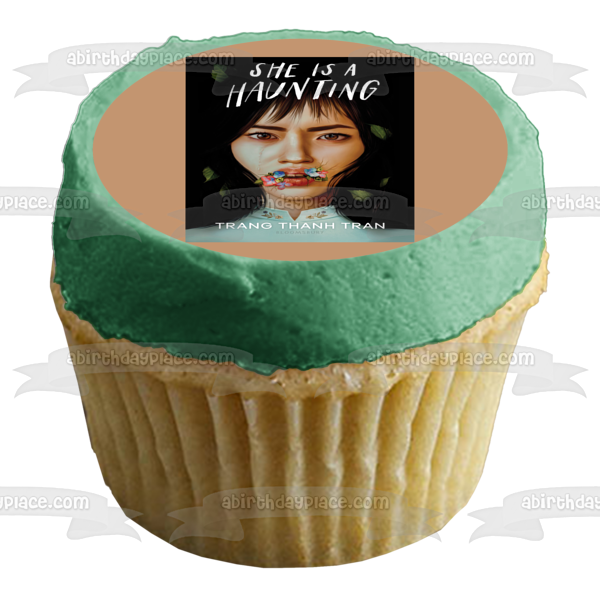 She Is a Haunting Book Cover Jade Nguyen Edible Cake Topper Image ABPID57529