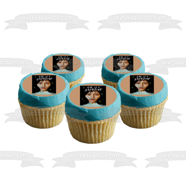 She Is a Haunting Book Cover Jade Nguyen Edible Cake Topper Image ABPID57529