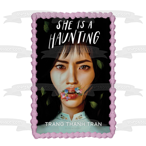 She Is a Haunting Book Cover Jade Nguyen Edible Cake Topper Image ABPID57529