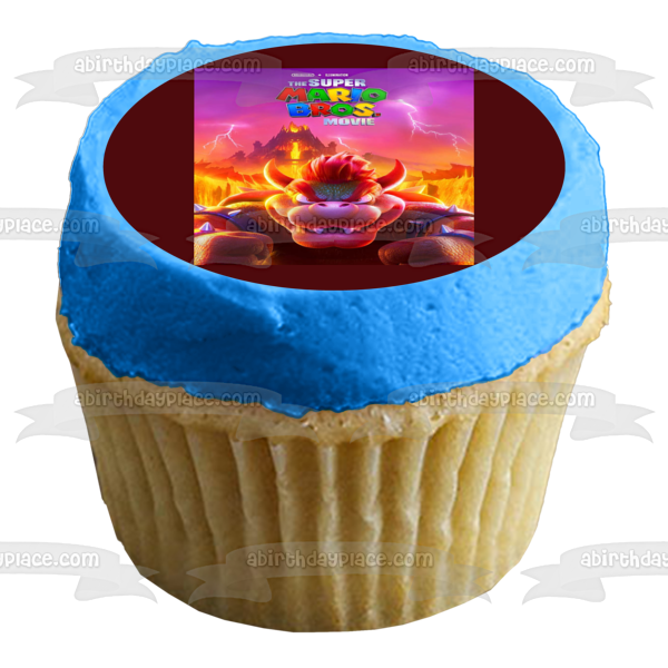 The Super Mario Bros. Movie Bowser Edible Cake Topper Image ABPID57638