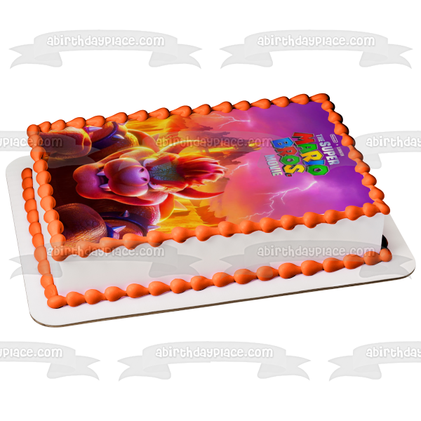 The Super Mario Bros Movie Bowser Penguins Edible Image Cake Topper  Personalized Birthday Sheet Decoration Custom Party Frosting Transfer  Fondant