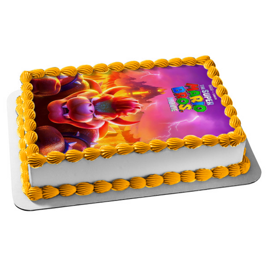 The Super Mario Bros. Movie Bowser Edible Cake Topper Image ABPID57638