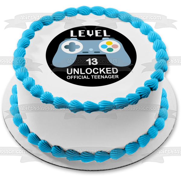 Gamer cake topper Level Unlocked
