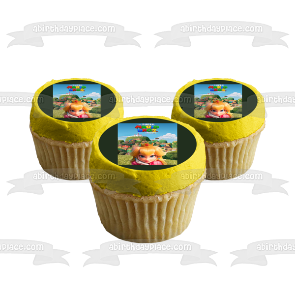 The Super Mario Bros Movie 2023 Princess Peach Edible Cake Toppers Round –  Ediblecakeimage