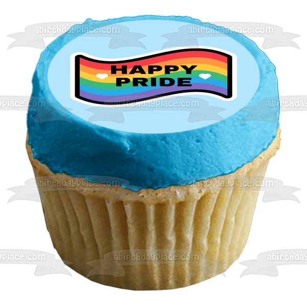 Happy Pride Month Edible Cake Topper Image ABPID57685