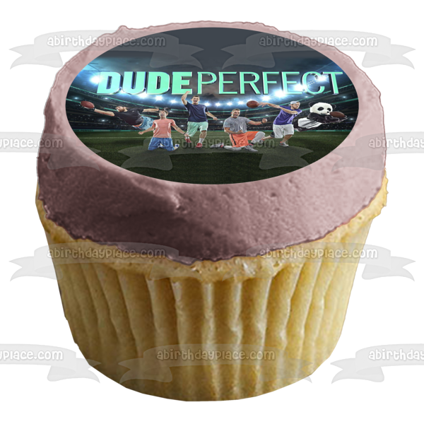 Dude Perfect Tyler Beard Toney Cory Coby Cotton Garrett Purple Hoser Hilbert Cody Tall Guy Jones Edible Cake Topper Imagen ABPID57690 