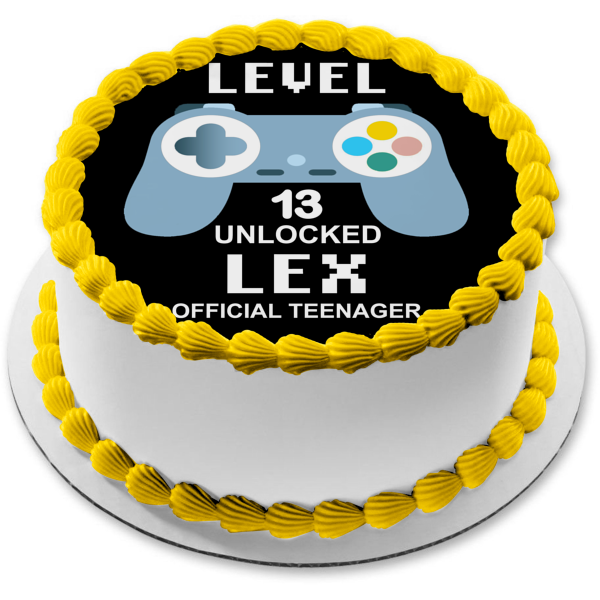 Amazon.com: Gamer (PS4) Personalized Cake Toppers 1/4 8.5 x 11.5 Inches  Birthday Cake Topper : Grocery & Gourmet Food