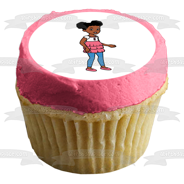 Gracie's Corner Gracie Casual Customizeable Age Birthday Edible Cake Topper Image ABPID57730