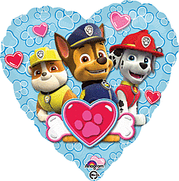 17" Paw Patrol Love Blue Balloon