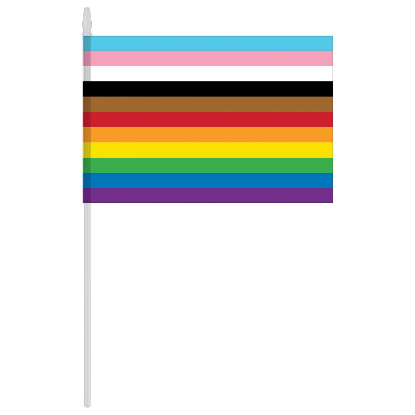 Bandera arcoíris de mano LGBTQ