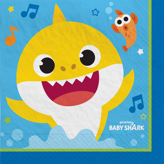 Baby Shark Luncheon Napkins, 16ct