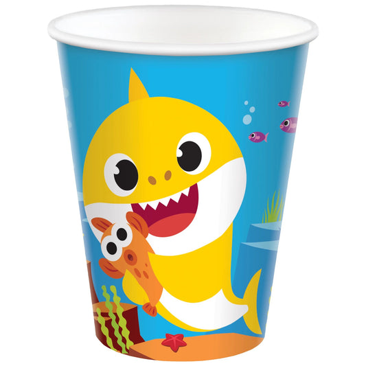 Baby Shark 9oz Paper Cups, 8ct