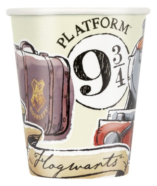 Vasos de papel Harry Potter de 9 oz, 8 unidades