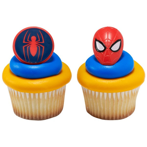 Anillos para cupcakes con araña y máscara de Marvel's Spider-Man™ 