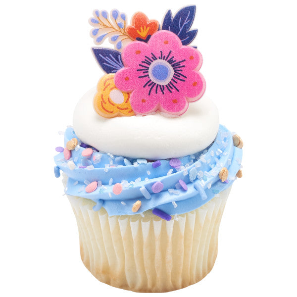 Spring Floral Cupcake Rings