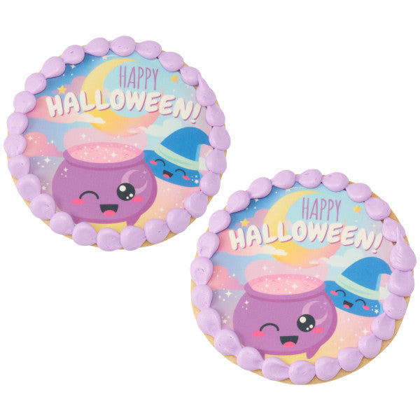 Imagen comestible para decoración de tarta de Halloween Cuties