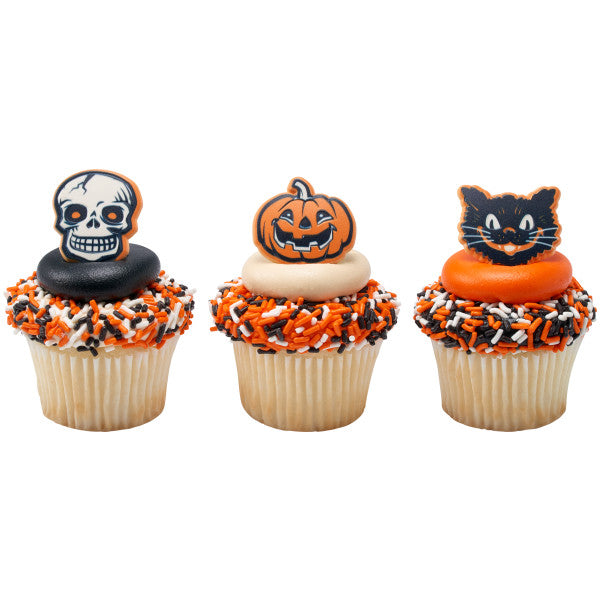 Vintage Fright Cupcake Rings