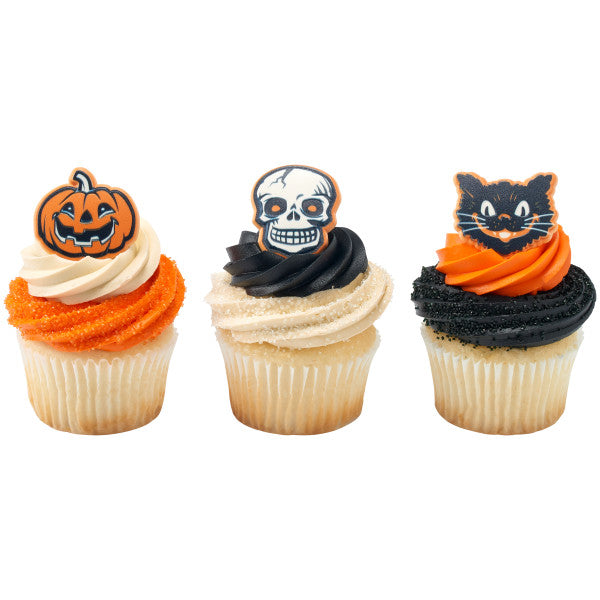 Vintage Fright Cupcake Rings