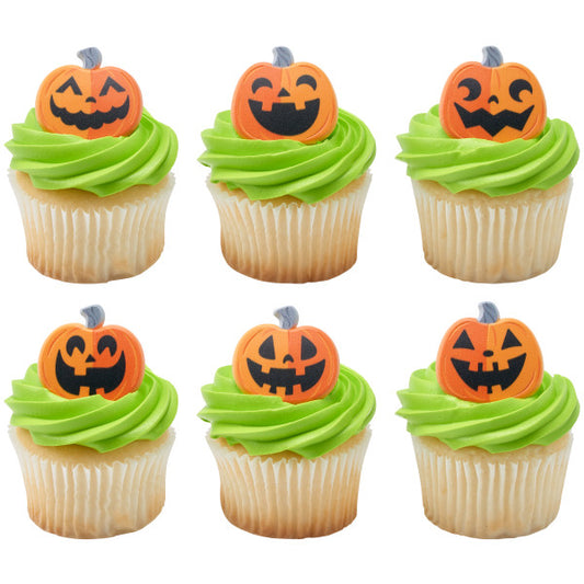 Anillos para cupcakes de Jack-O'-Lanterns