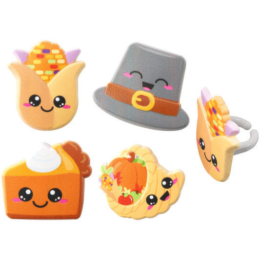 Thanksgiving Cuties Cupcake Rings