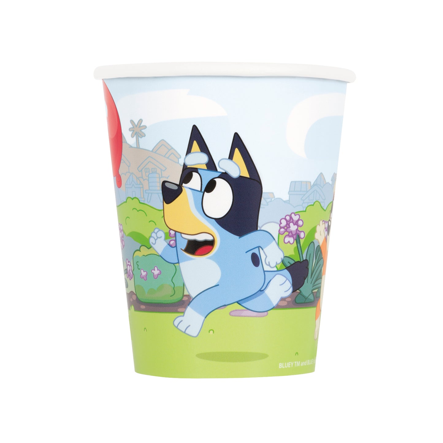 Vasos de papel Bluey de 9 oz, 8 unidades