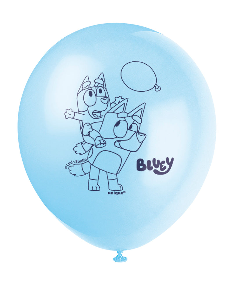 Bluey Latex Balloons, 8 ct