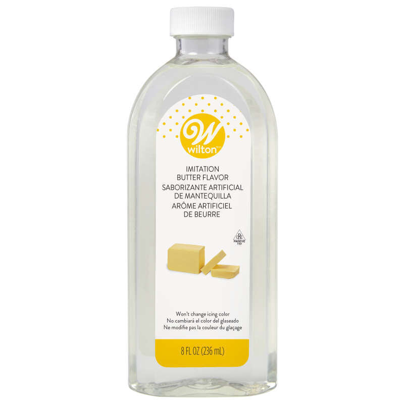 Clear Imitation Butter Baking and Flavoring Extract, 8 oz.