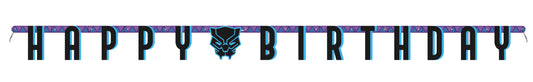 Black Panther Happy Birthday Banner